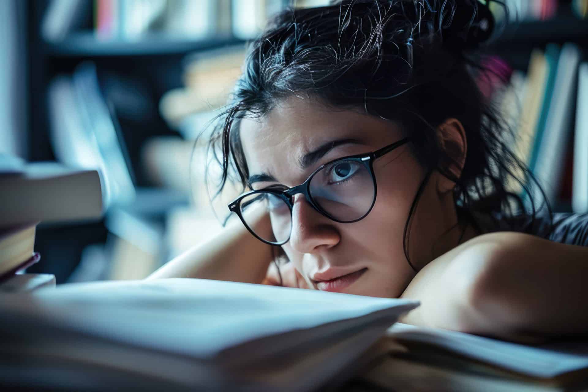 Woman feeling overwhelmed with work